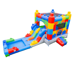 Block Party Bounce House Slide Combo