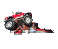 Monster Truck Bounce House Slide Combo
